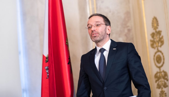 Rakouský ministr vnitra Herbert Kickl.
