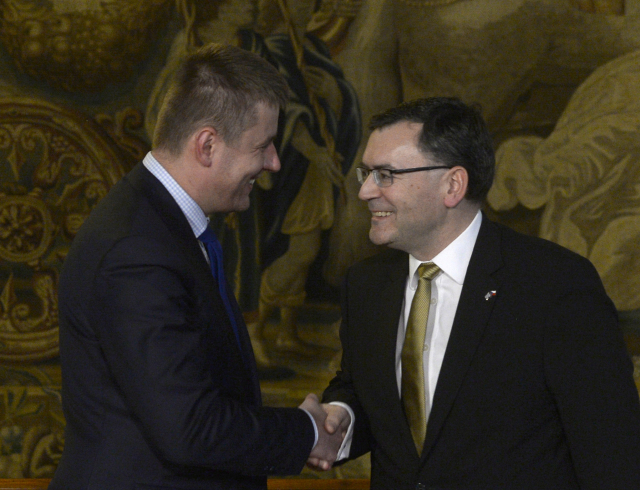 Tomáš Petříček a bavorský ministr pro evropské a spolkové záležitosti Florian Herrmann.