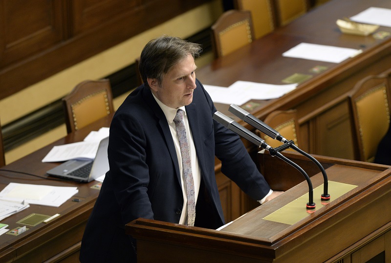 Ministr spravedlnosti Jan Kněžínek (za ANO).