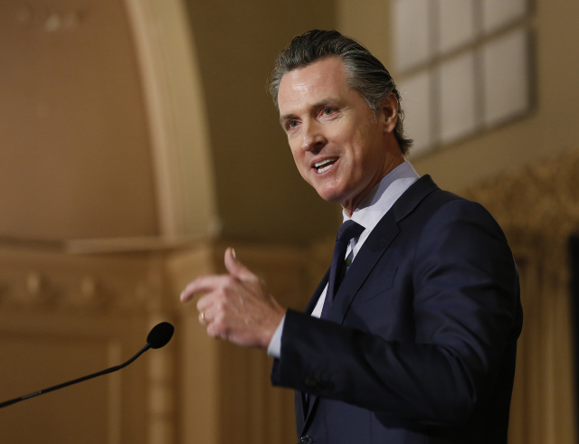 Kalifornský guvernér Gavin Newsom.