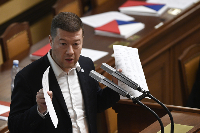 Předseda hnutí SPD Tomio Okamura.