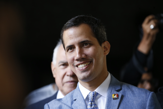 Venezuelský opoziční vůdce Juan Guaidó.