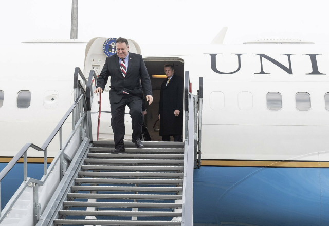 Šéf americké diplomacie Mike Pompeo v Maďarsku.
