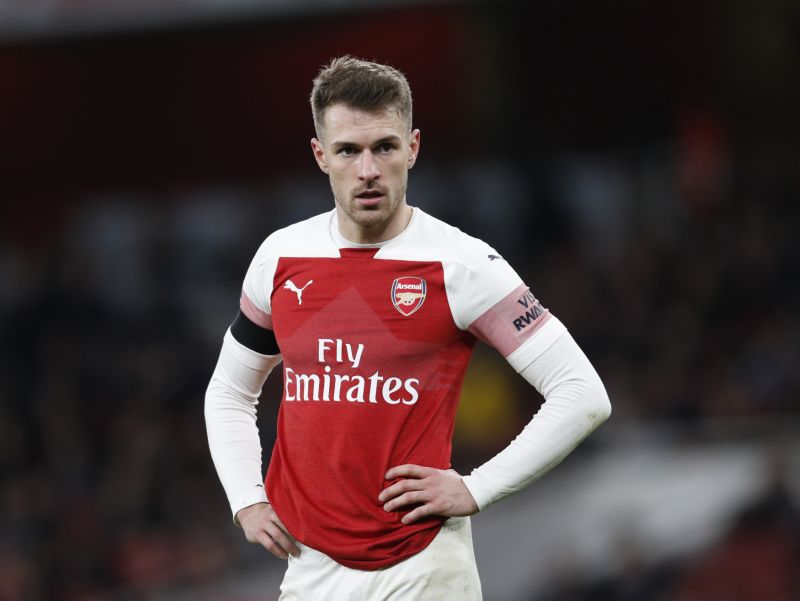 Záložník Arsenalu Londýn Aaron Ramsey.