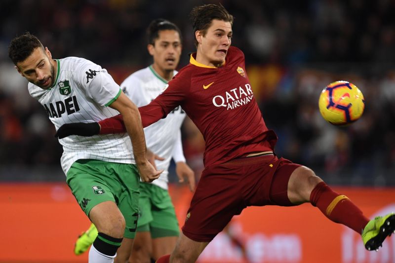 Fotbalista AS Řím Patrik Schick (vpravo).