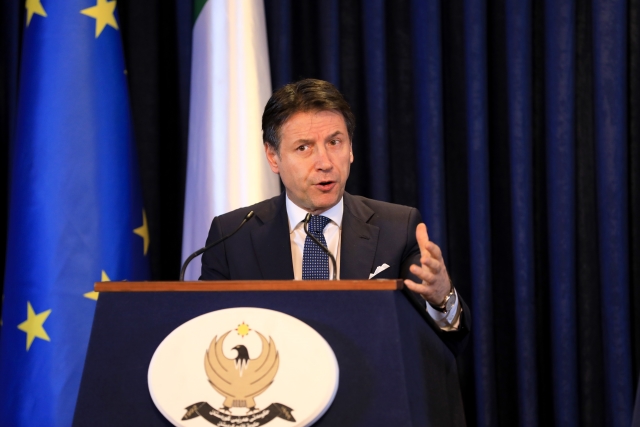 Italský premiér Giuseppe Conte.