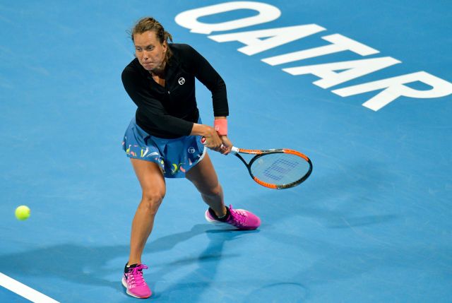 Barbora Strýcová na katarském turnaji.