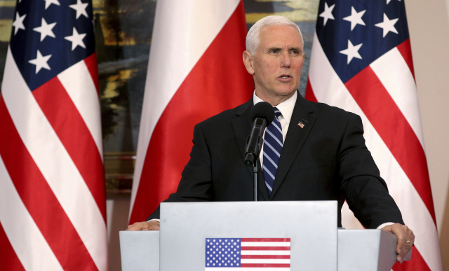 Viceprezident USA Mike Pence.