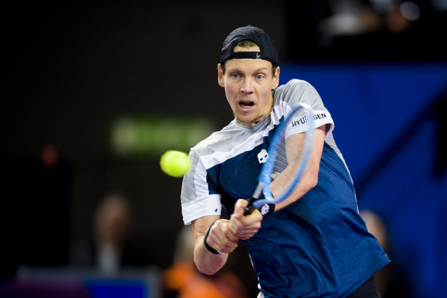 Tomáš Berdych na turnaji v Rotterdamu.