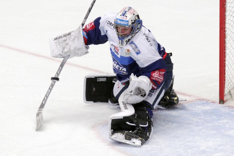 Brankář Komety Brno Marek Čiliak.
