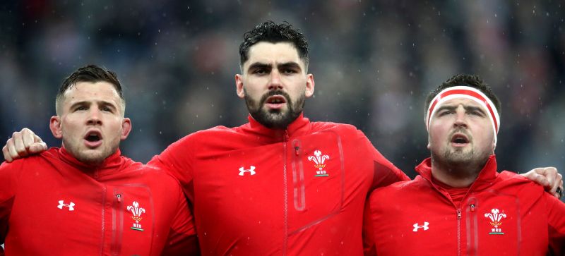 Ragbisté Walesu před zápasem Six Nations ve Francii.