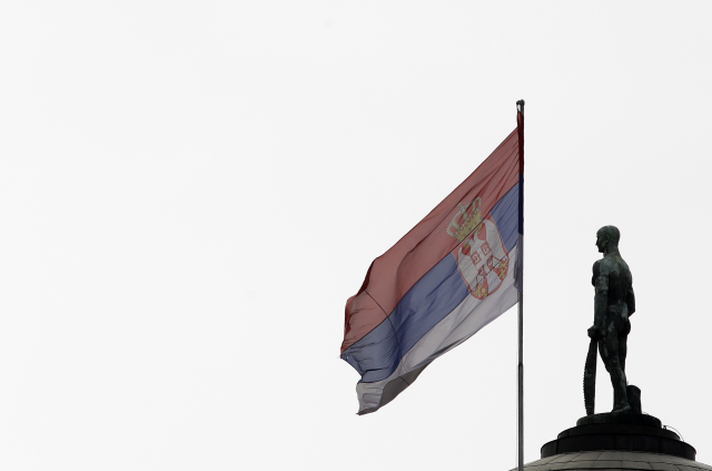 Vlajka Srbska.