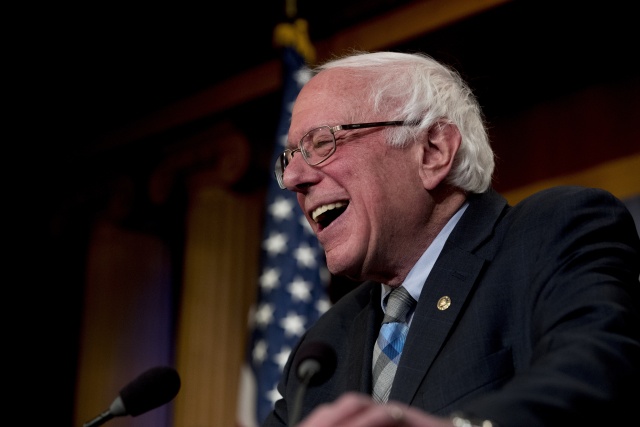 Nezávislý vermontský senátor Bernie Sanders.