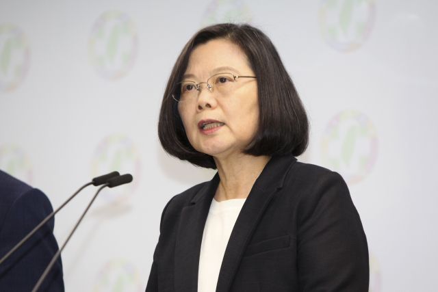 Tchajwanská prezidentka Cchaj Jing-wen.