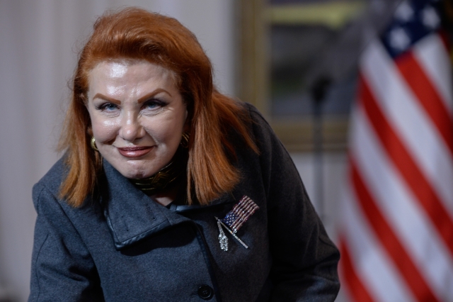 Americká velvyslankyně v Polsku Georgette Mosbacherová.