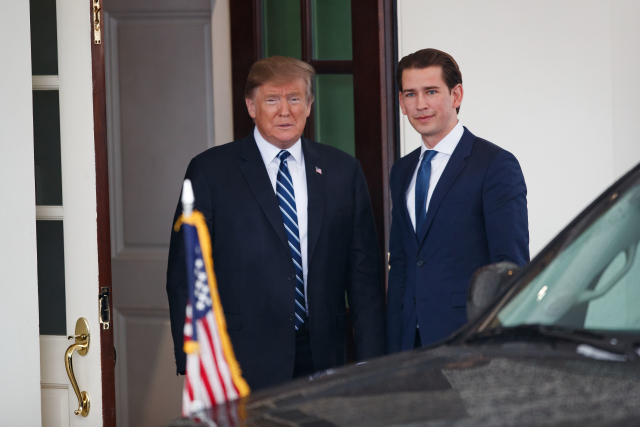 Donald Trump a Sebastian Kurz.