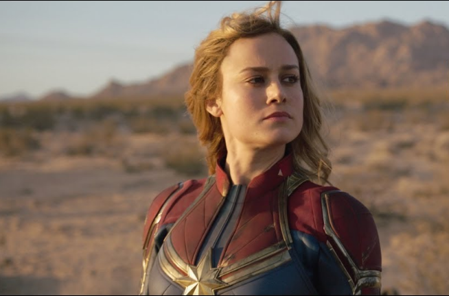 Brie Larsonová jako nová superhrdinka Captain Marvel.