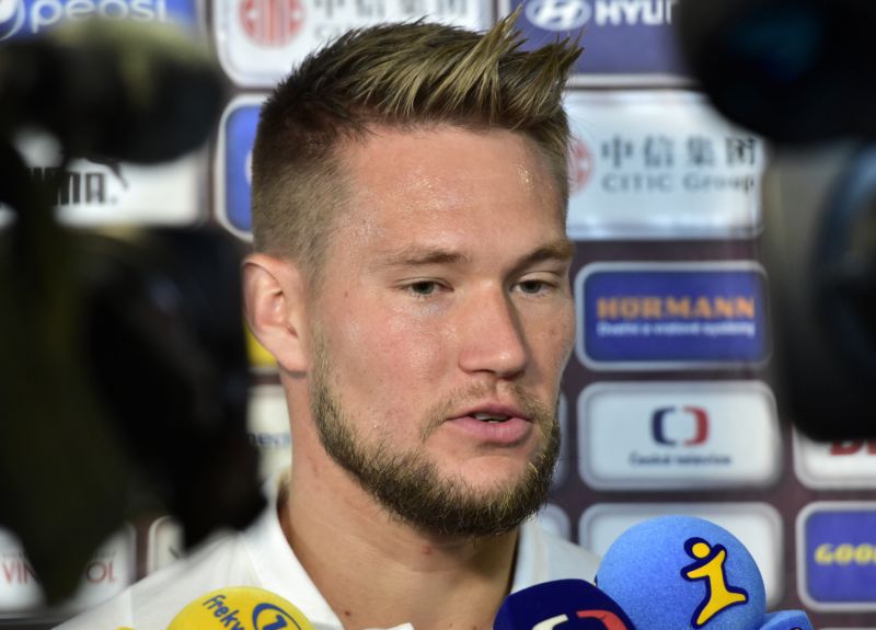 Brankář české fotbalové reprezentace a španělské Sevilly Tomáš Vaclík.