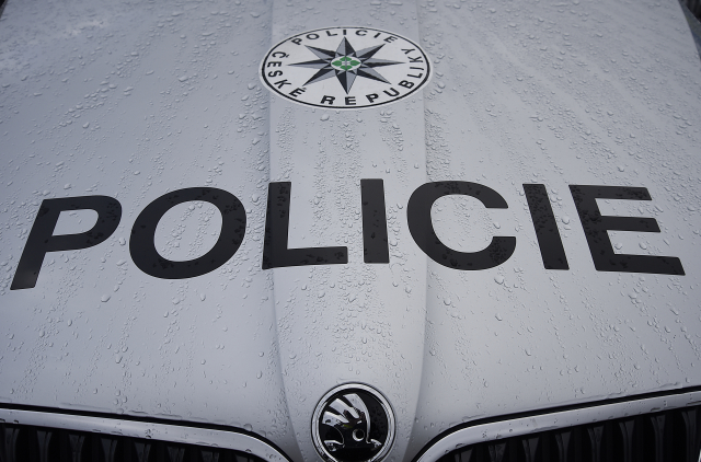 Policejní vůz.