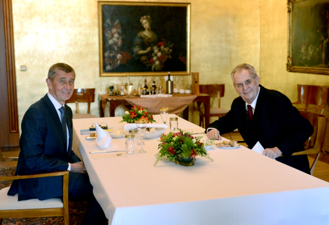 Andrej Babiš a Miloš Zeman.