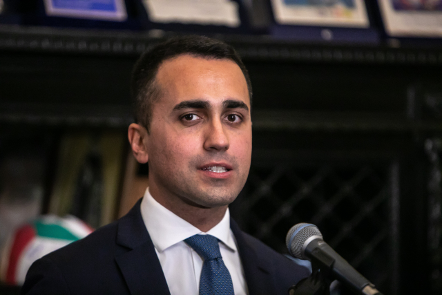 Šéf italského vládního Hnutí pěti hvězd (M5S) Luigi Di Maio.