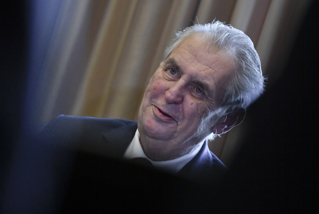 Český prezident Miloš Zeman.
