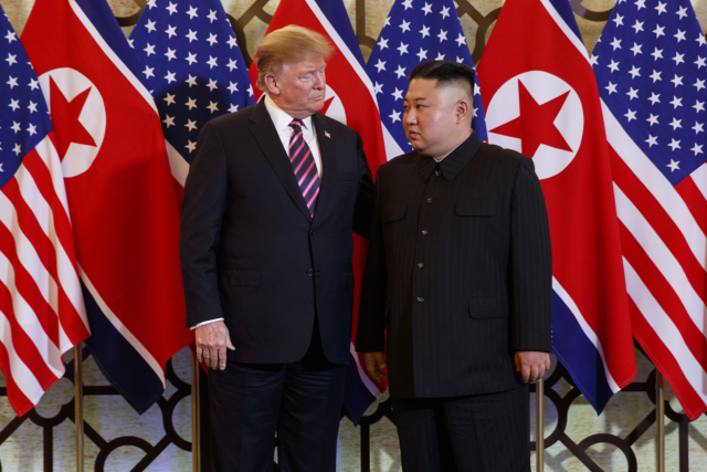 Donald Trump a Kim Čong-un.