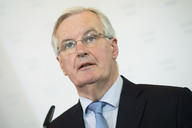 Hlavní unijní vyjednavač Michel Barnier.