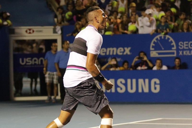 Nick Kyrgios v Mexiku přehrál nasazenou jedničku Rafaela Nadala.
