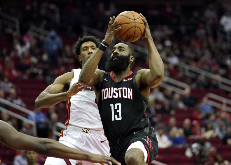 James Harden v dresu Houstonu.