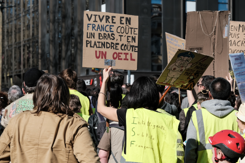 Protesty ve Francii.