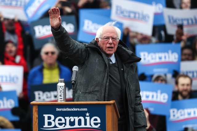 Bernie Sanders v New Yorku. 