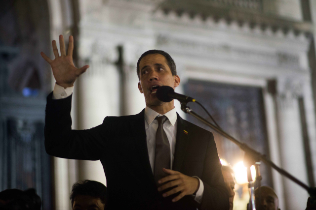 Vůdce venezuelské opozice Juan Guaidó.