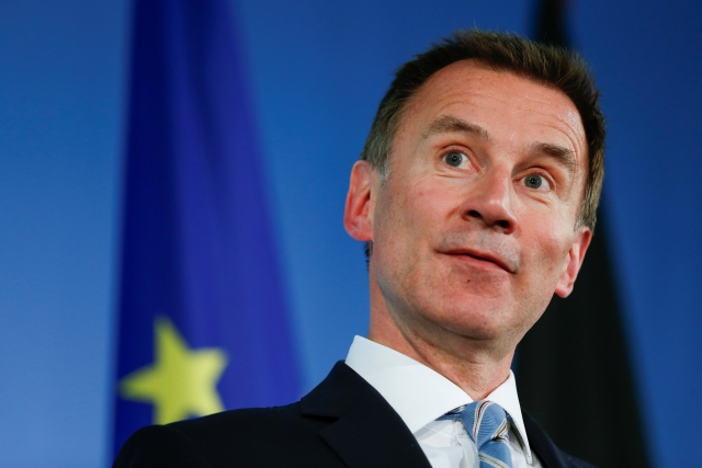 Britský ministr zahraničí Jeremy Hunt.