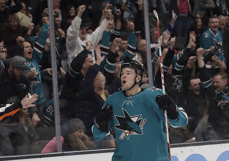 Tomáš Hertl zaznamenal svou 29. trefu v sezoně.