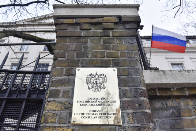 Ruská ambasáda v Londýně. 
