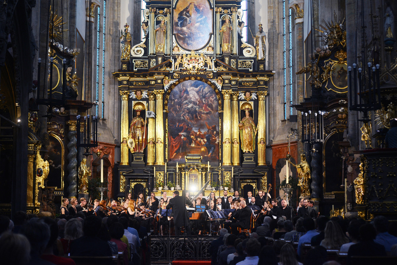 Barokní orchestr pražské konzervatoře.