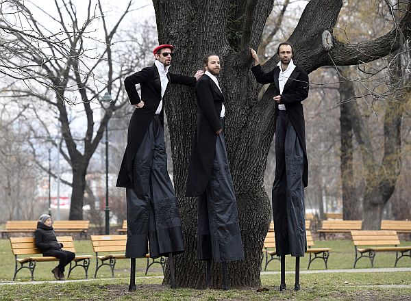 Masopustní průvod v Praze.