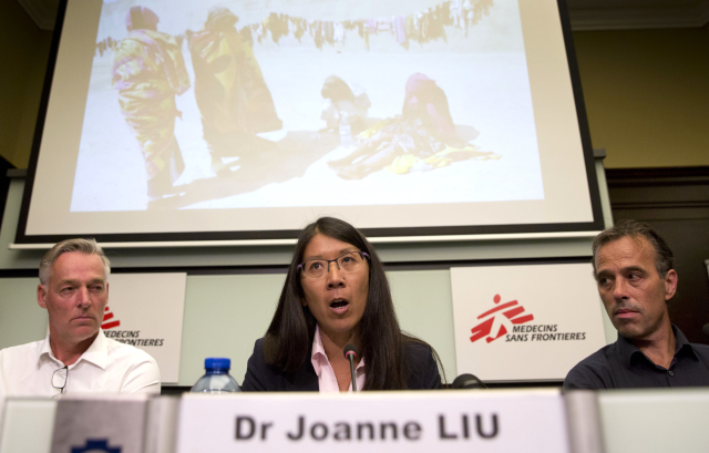 Předsedkyně mezinárodní organizace MSF Joanne Liuová. 