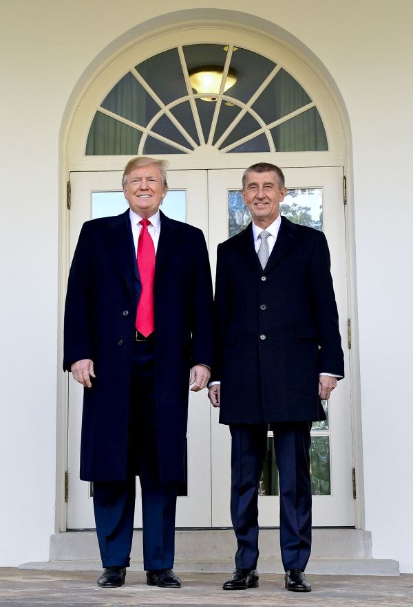 Americký prezident Donald Trump a český premiér Andrej Babiš.