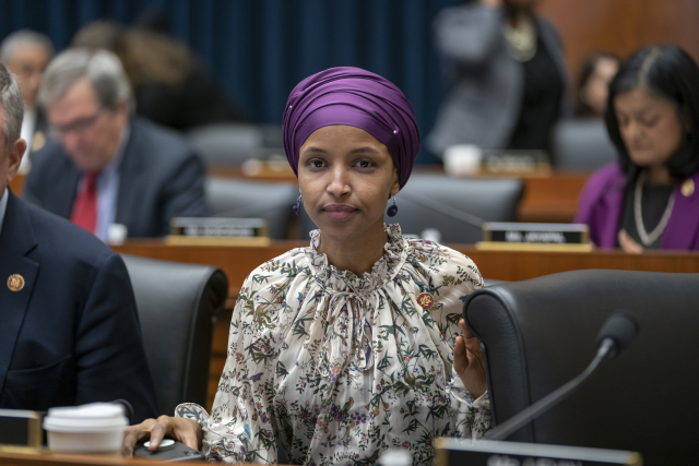 Demokratická kongresmanka Ilhan Omarová.