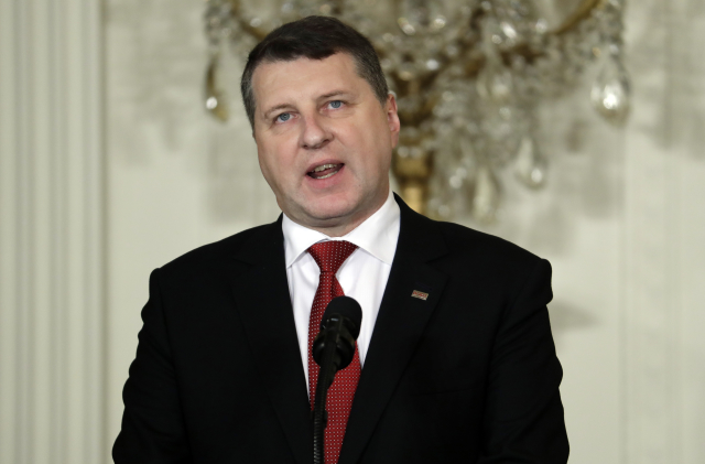 Lotyšský prezident Raimonds Véjonis.