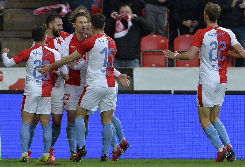Slavia Baník střelecky zdemolovala, Laštůvka přesto zazářil.