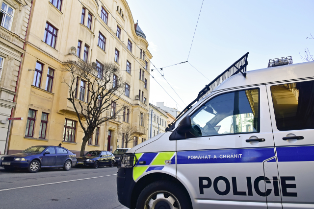 Zásah policie v Brně.