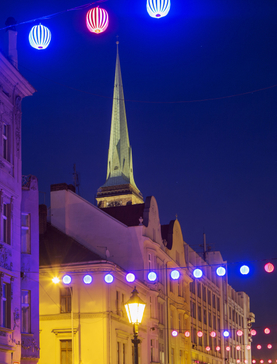 Instalace designérky Zuzany Lednické v Riegrově ulici, snímek z minulého ročníku festivalu.