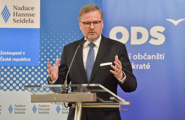 Předseda občanských demokratů Petr Fiala. 