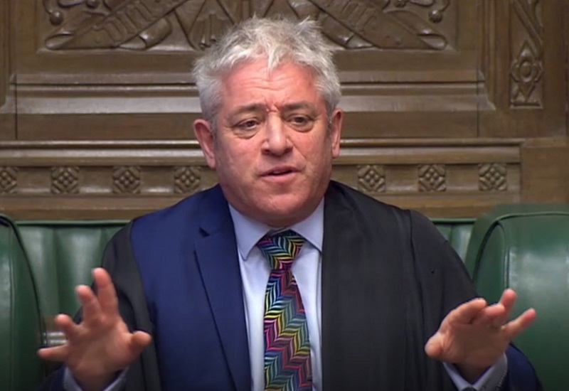 Předseda Dolní sněmovny John Bercow.