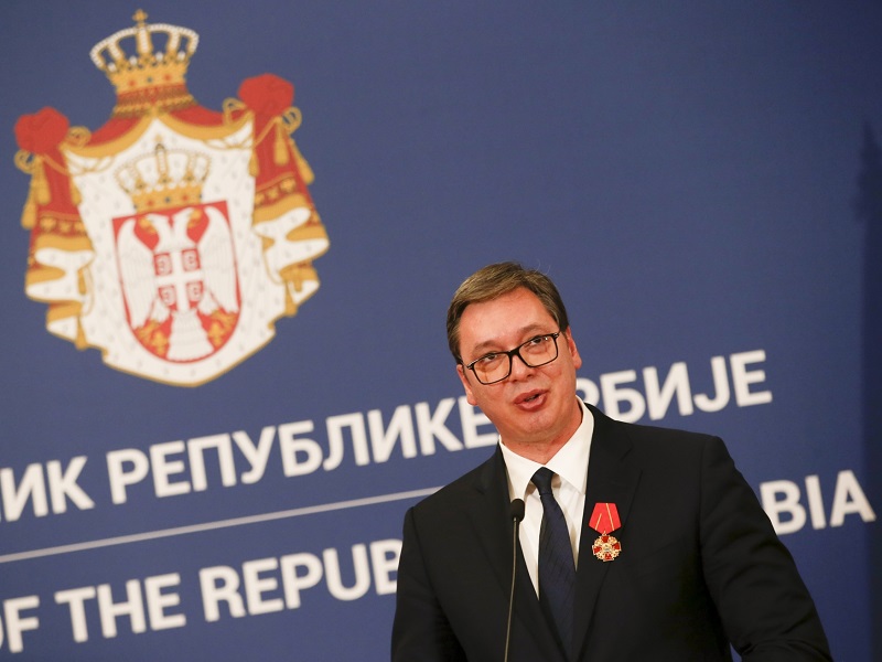 Srbský prezident Aleksandar Vučić.