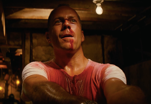 Jako boxer Butch v Pulp Fiction.
