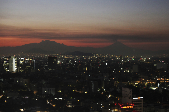 Sopka Popocatepetl. 